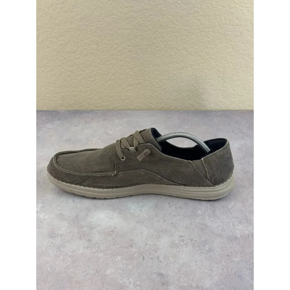 Skechers Melson Volgo 66384 Men's Size 13 Classic Fit Slip-On Shoes Brown
